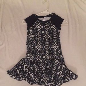 A nice black and white dress!